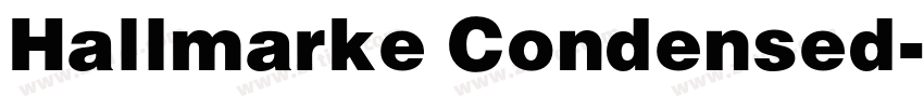 Hallmarke Condensed字体转换